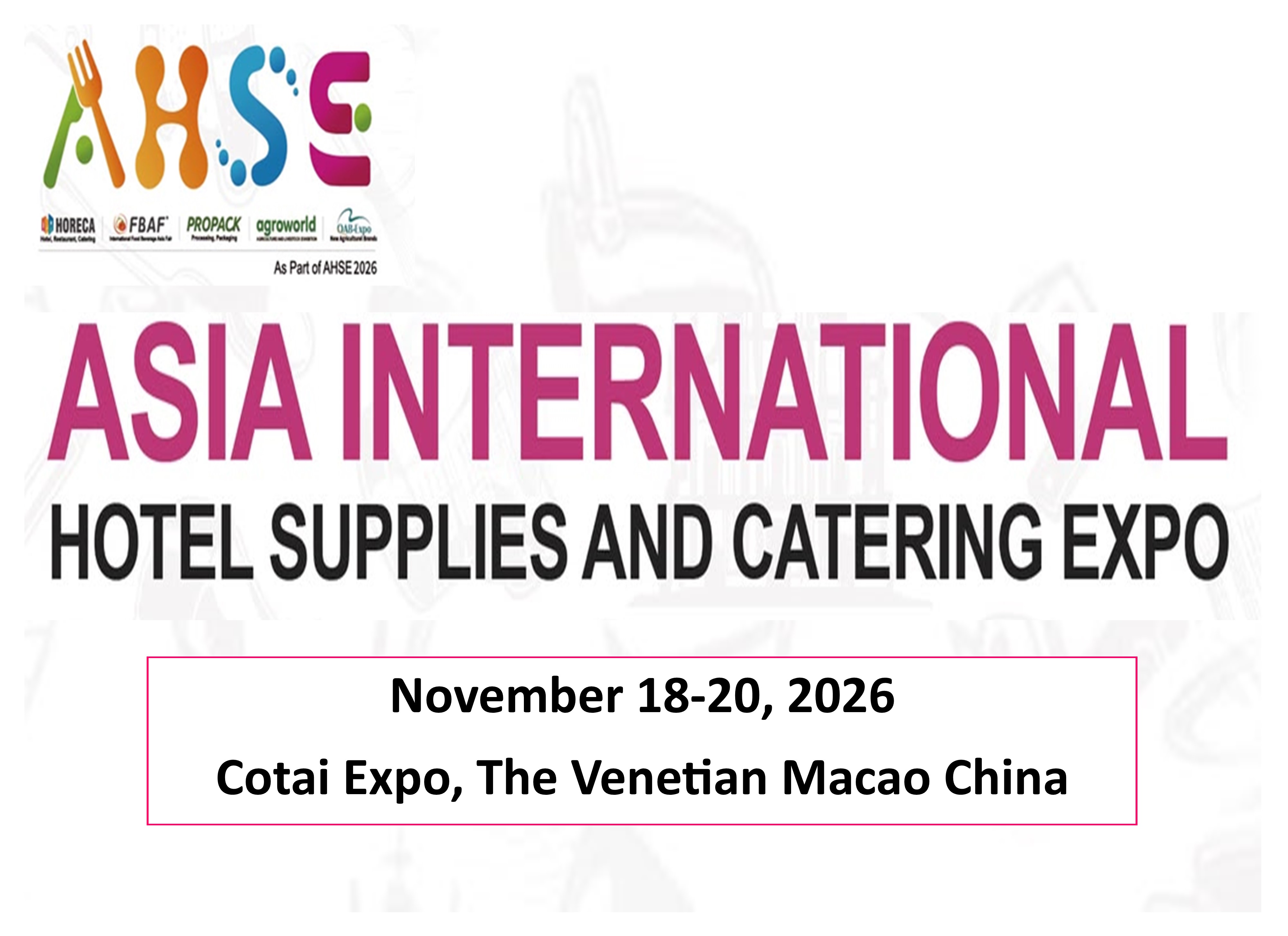 Asia International Hotel Supplies and Catering Expo (AHSE) 2026